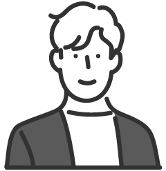 会社員の男性をイメージしたイラストアイコン